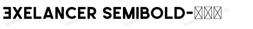 Exelancer SemiBold字体转换